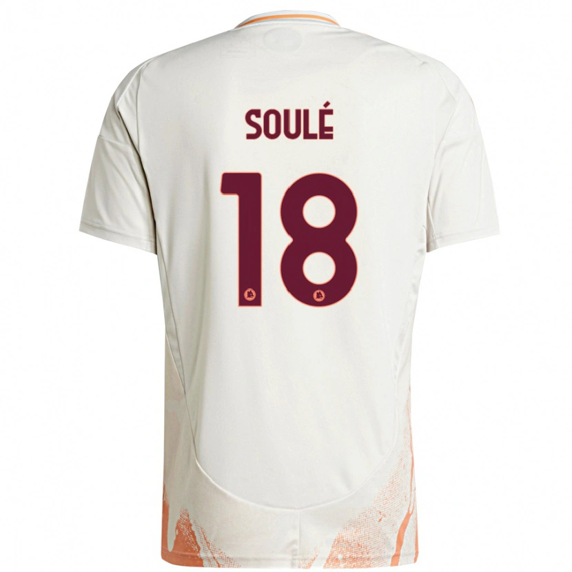 Danxen Uomo Maglia Matías Soulé #18 Crema Bianco Arancione Kit Gara Away 2024/25 Maglietta