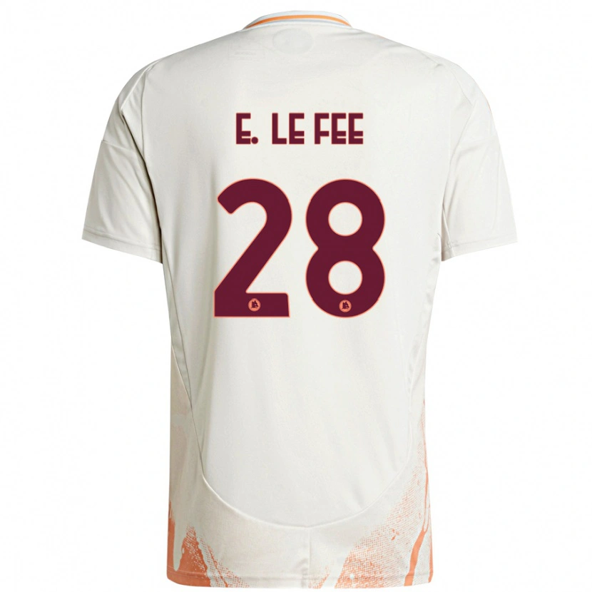 Danxen Uomo Maglia Enzo Le Fée #28 Crema Bianco Arancione Kit Gara Away 2024/25 Maglietta