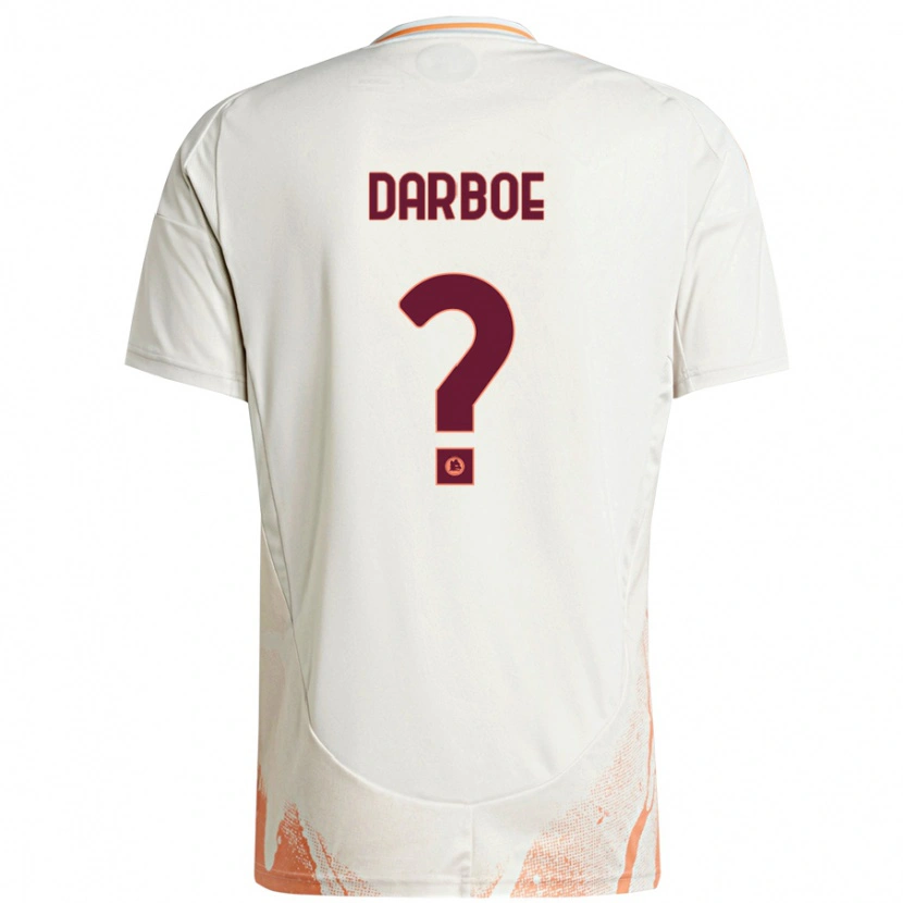 Danxen Uomo Maglia Balagie Darboe #0 Crema Bianco Arancione Kit Gara Away 2024/25 Maglietta