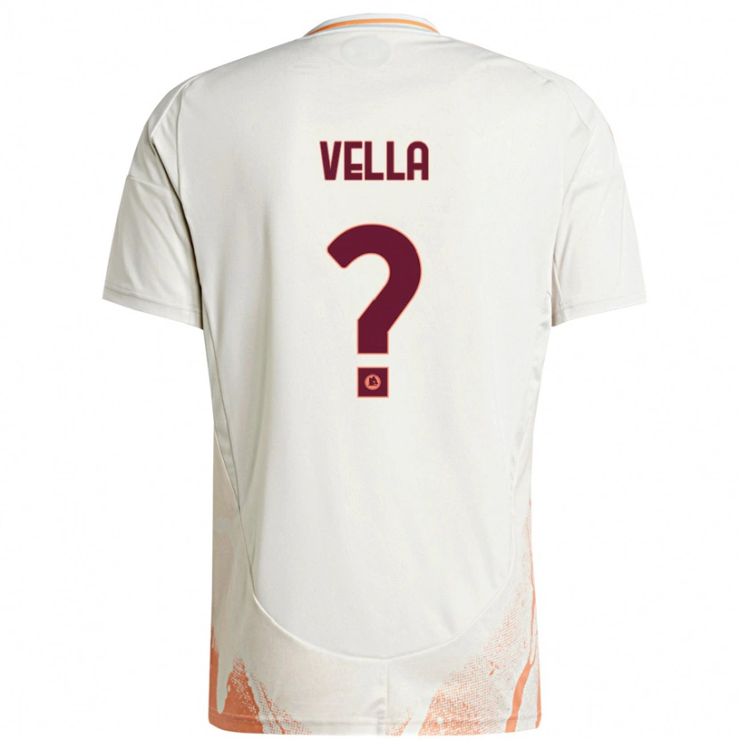 Danxen Uomo Maglia Tancredi Vella #0 Crema Bianco Arancione Kit Gara Away 2024/25 Maglietta