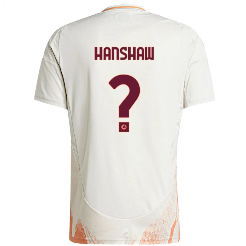 Danxen Uomo Maglia Verena Hanshaw #0 Crema Bianco Arancione Kit Gara Away 2024/25 Maglietta