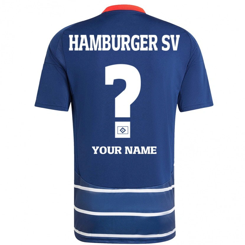 Danxen Uomo Maglia Il Tuo Nome #0 Blu Scuro Kit Gara Away 2024/25 Maglietta