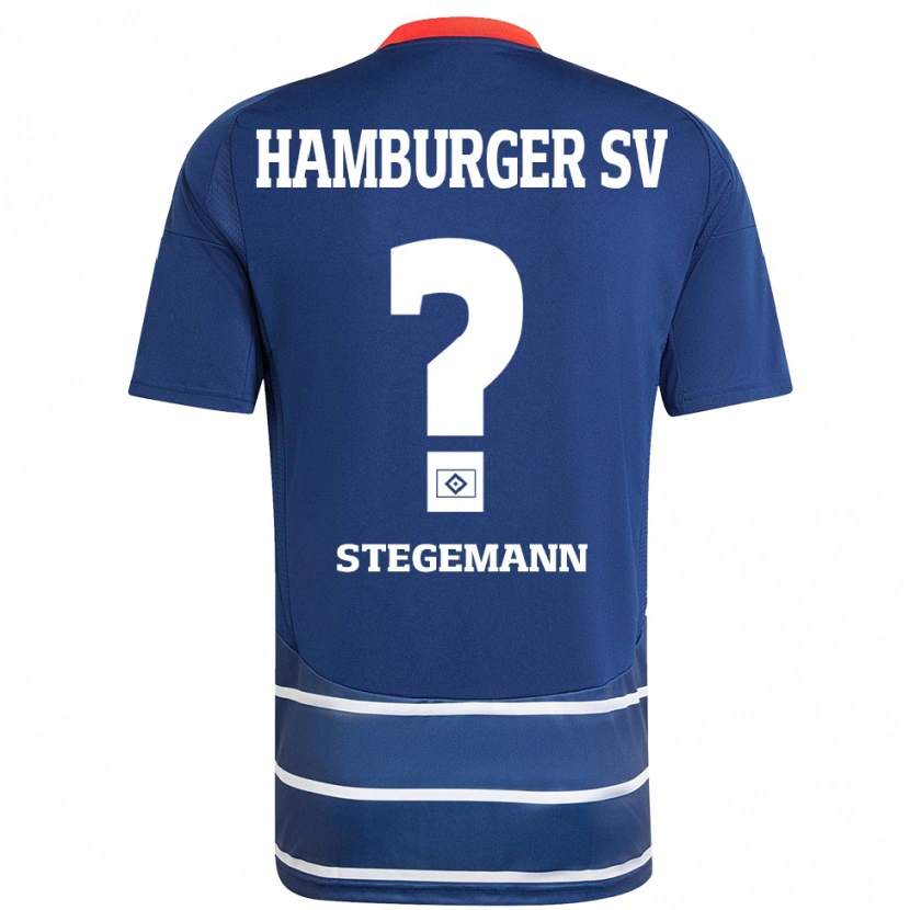Danxen Uomo Maglia Jean-Pierre Stegemann #0 Blu Scuro Kit Gara Away 2024/25 Maglietta