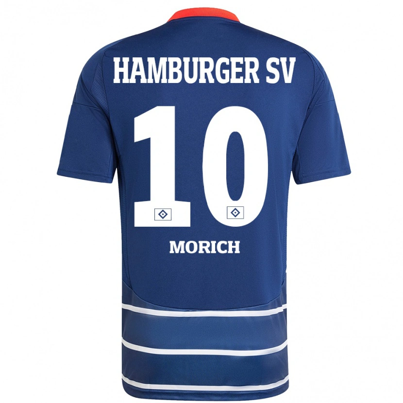 Danxen Uomo Maglia Carla Morich #10 Blu Scuro Kit Gara Away 2024/25 Maglietta