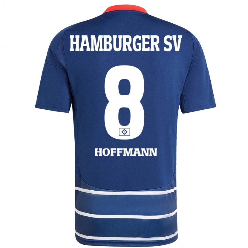 Danxen Uomo Maglia Nick Hoffmann #8 Blu Scuro Kit Gara Away 2024/25 Maglietta