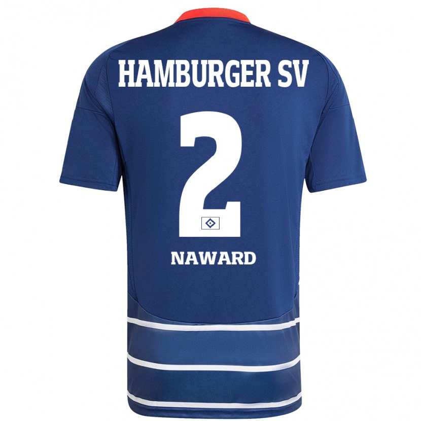 Danxen Uomo Maglia Lela-Celin Naward #2 Blu Scuro Kit Gara Away 2024/25 Maglietta