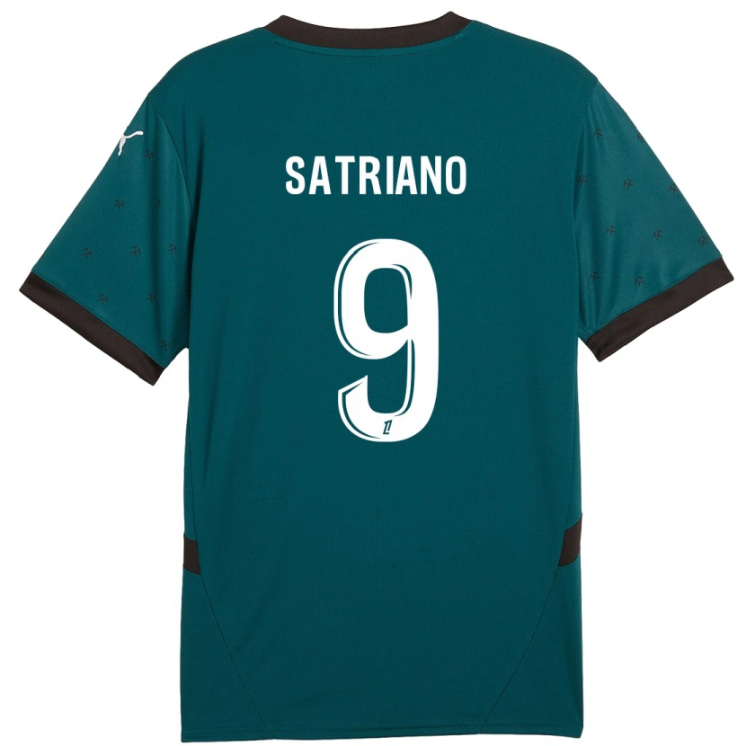Danxen Uomo Maglia Martín Satriano #9 Verde Scuro Kit Gara Away 2024/25 Maglietta