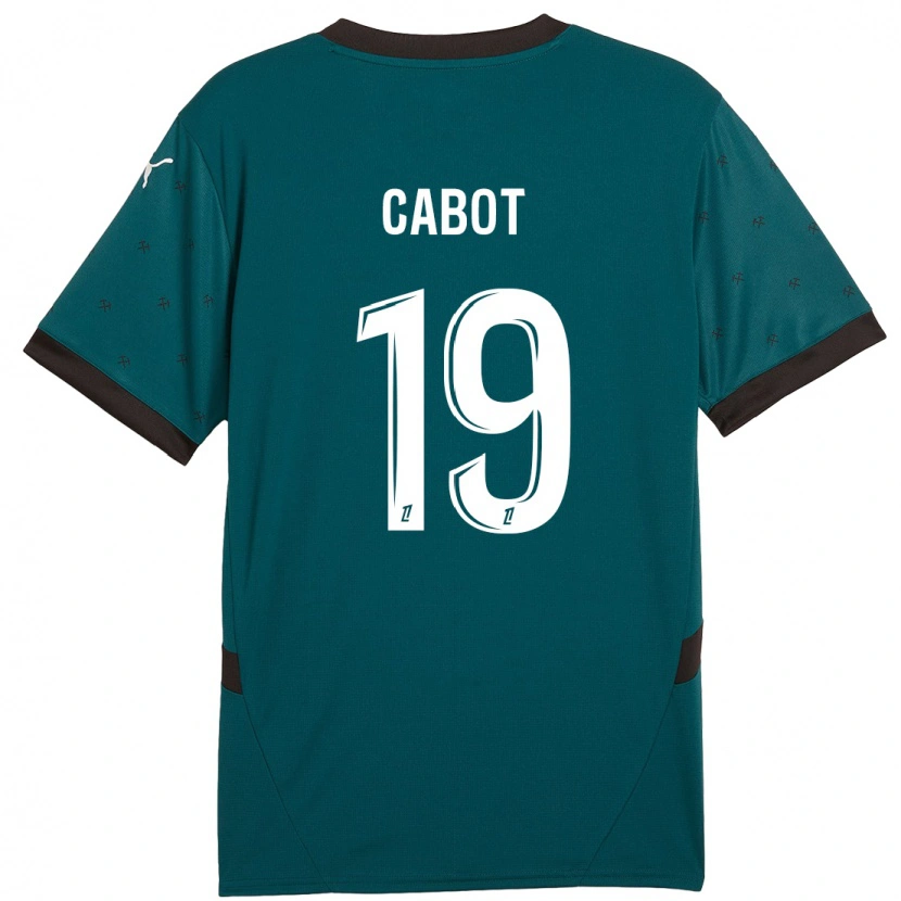 Danxen Uomo Maglia Jimmy Cabot #19 Verde Scuro Kit Gara Away 2024/25 Maglietta