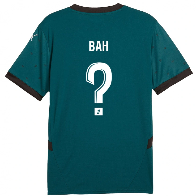 Danxen Uomo Maglia Alpha Bah #0 Verde Scuro Kit Gara Away 2024/25 Maglietta
