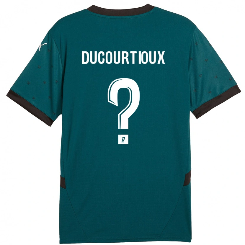 Danxen Uomo Maglia Ilan Ducourtioux #0 Verde Scuro Kit Gara Away 2024/25 Maglietta