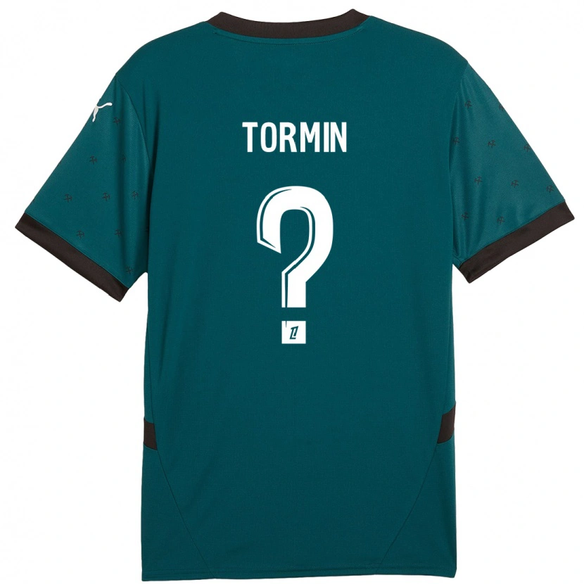 Danxen Uomo Maglia Sean Tormin #0 Verde Scuro Kit Gara Away 2024/25 Maglietta