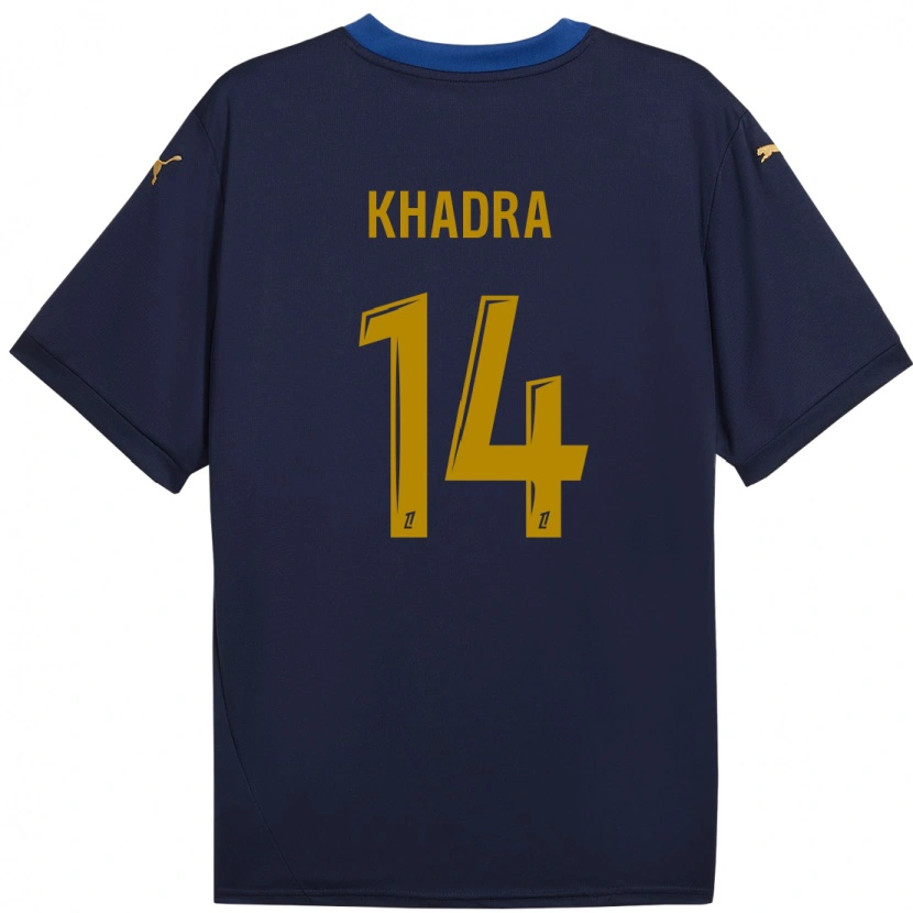 Danxen Uomo Maglia Reda Khadra #14 Blu Navy Kit Gara Away 2024/25 Maglietta