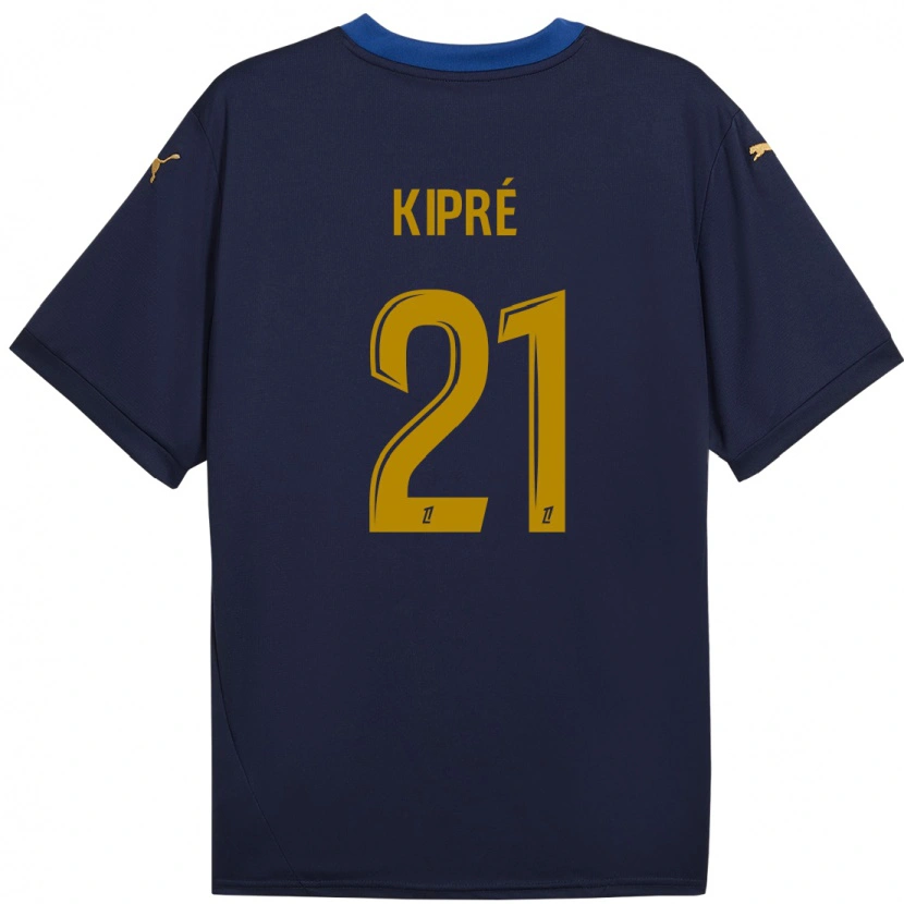Danxen Uomo Maglia Cédric Kipré #21 Blu Navy Kit Gara Away 2024/25 Maglietta