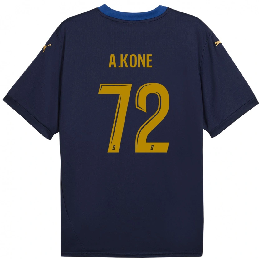 Danxen Uomo Maglia Amadou Koné #72 Blu Navy Kit Gara Away 2024/25 Maglietta