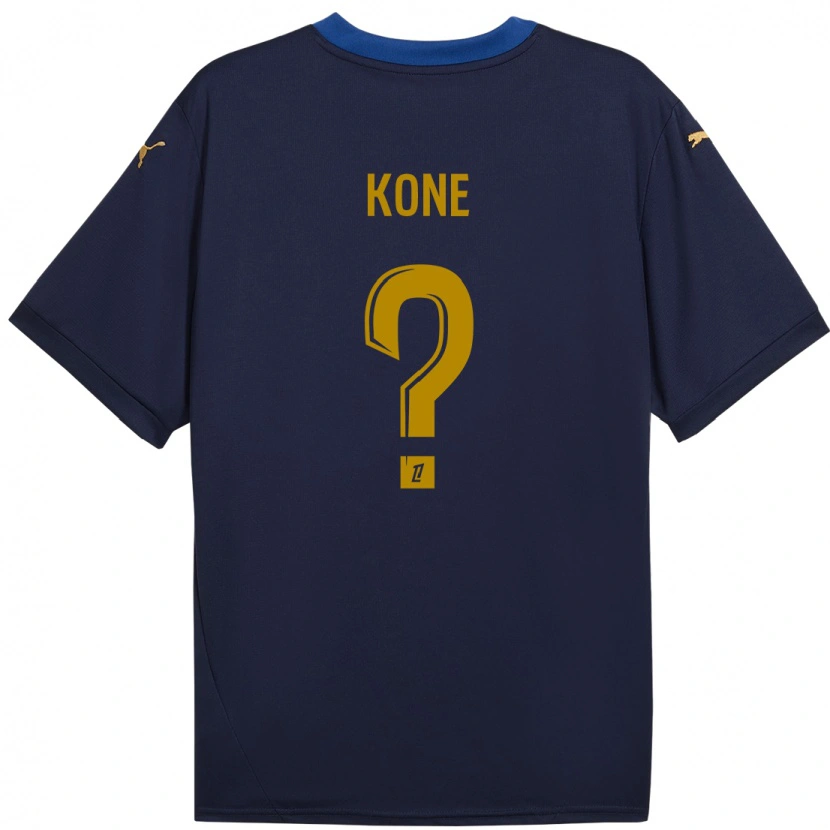 Danxen Uomo Maglia Abdoul Koné #0 Blu Navy Kit Gara Away 2024/25 Maglietta