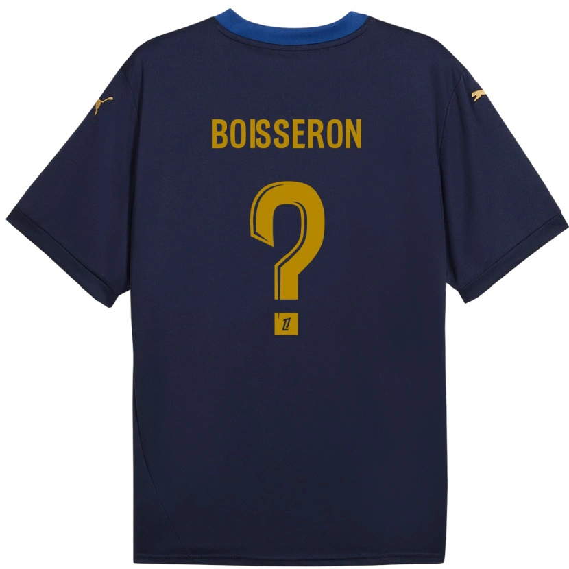 Danxen Uomo Maglia Jawad Boisseron #0 Blu Navy Kit Gara Away 2024/25 Maglietta