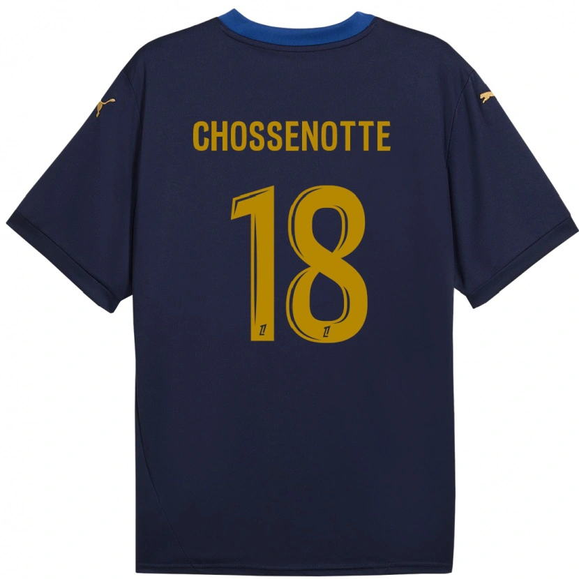 Danxen Uomo Maglia Shana Chossenotte #18 Blu Navy Kit Gara Away 2024/25 Maglietta