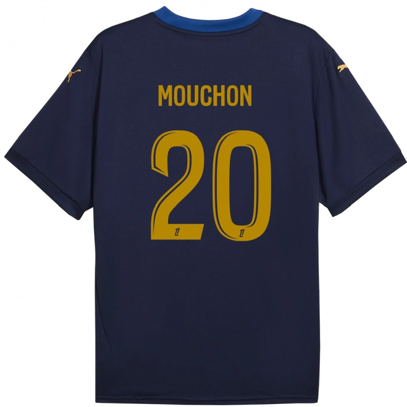 Danxen Uomo Maglia Noémie Mouchon #20 Blu Navy Kit Gara Away 2024/25 Maglietta
