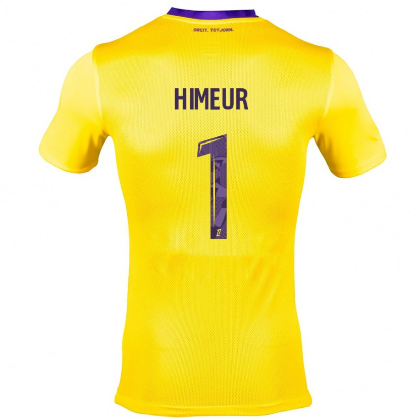 Danxen Uomo Maglia Thomas Himeur #1 Giallo Viola Kit Gara Away 2024/25 Maglietta