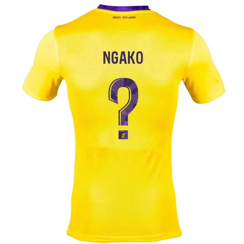 Danxen Uomo Maglia Warren Ngako #0 Giallo Viola Kit Gara Away 2024/25 Maglietta