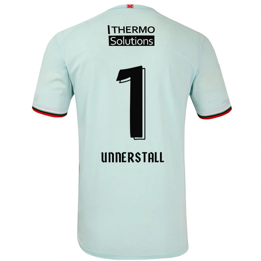 Danxen Uomo Maglia Lars Unnerstall #1 Verde Chiaro Kit Gara Away 2024/25 Maglietta