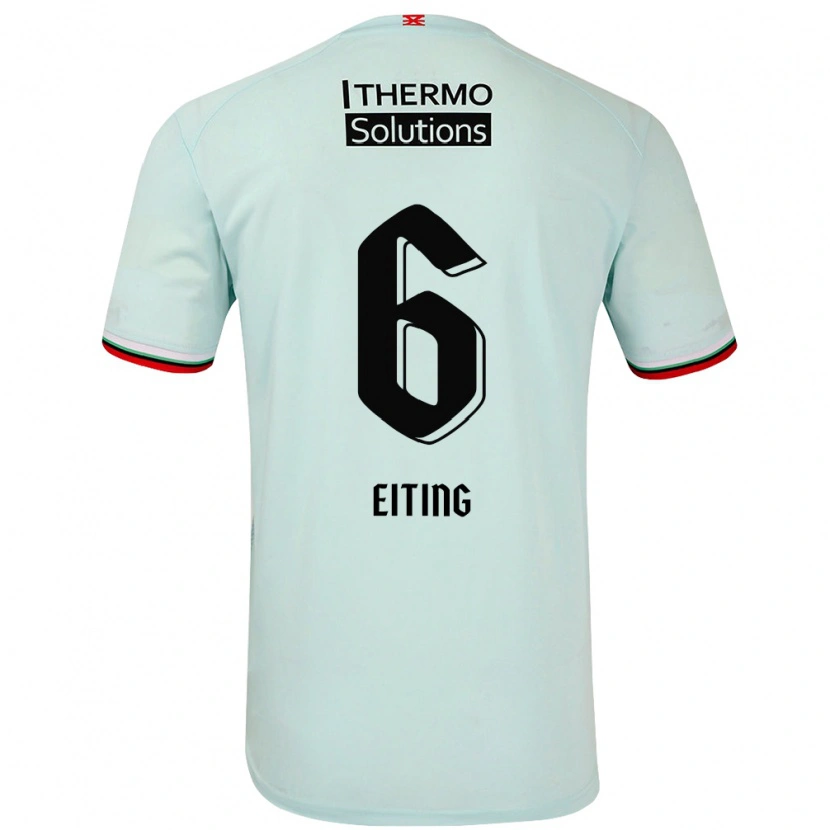 Danxen Uomo Maglia Carel Eiting #6 Verde Chiaro Kit Gara Away 2024/25 Maglietta