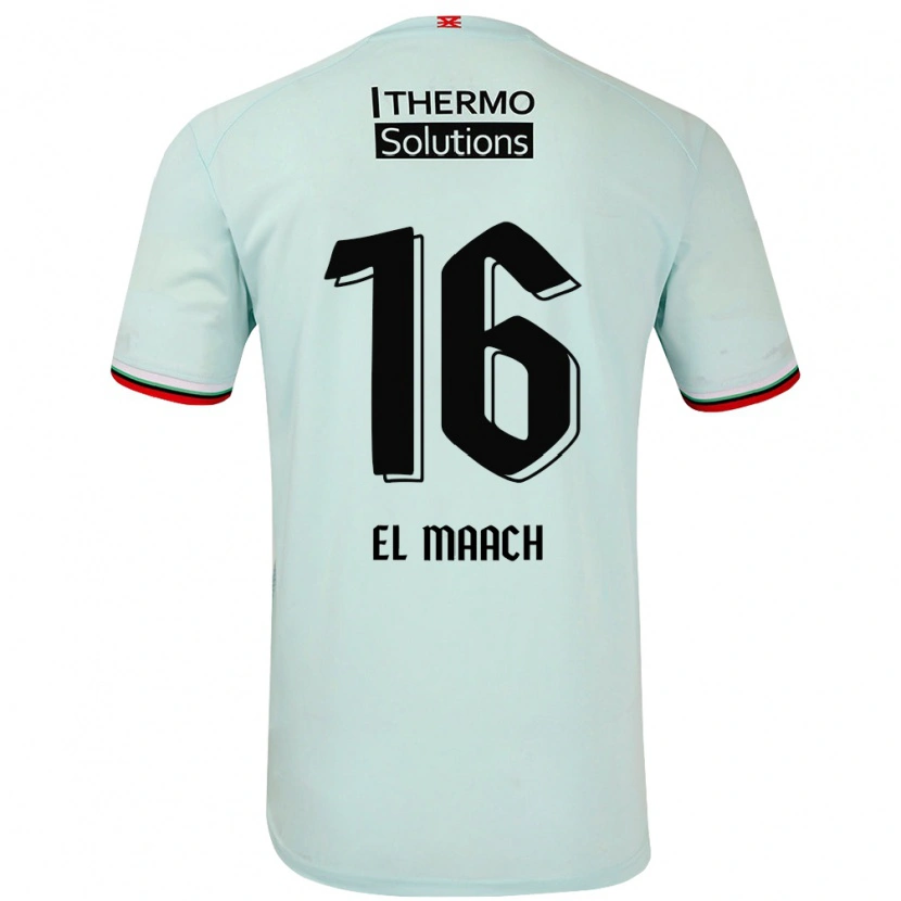 Danxen Uomo Maglia Issam El Maach #16 Verde Chiaro Kit Gara Away 2024/25 Maglietta