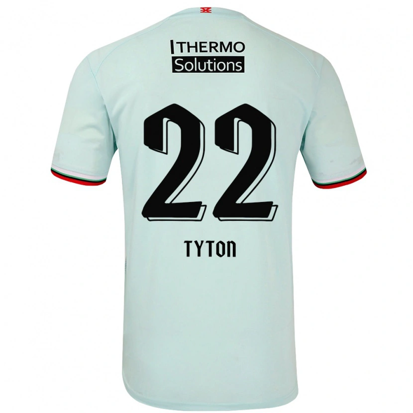 Danxen Uomo Maglia Przemyslaw Tyton #22 Verde Chiaro Kit Gara Away 2024/25 Maglietta