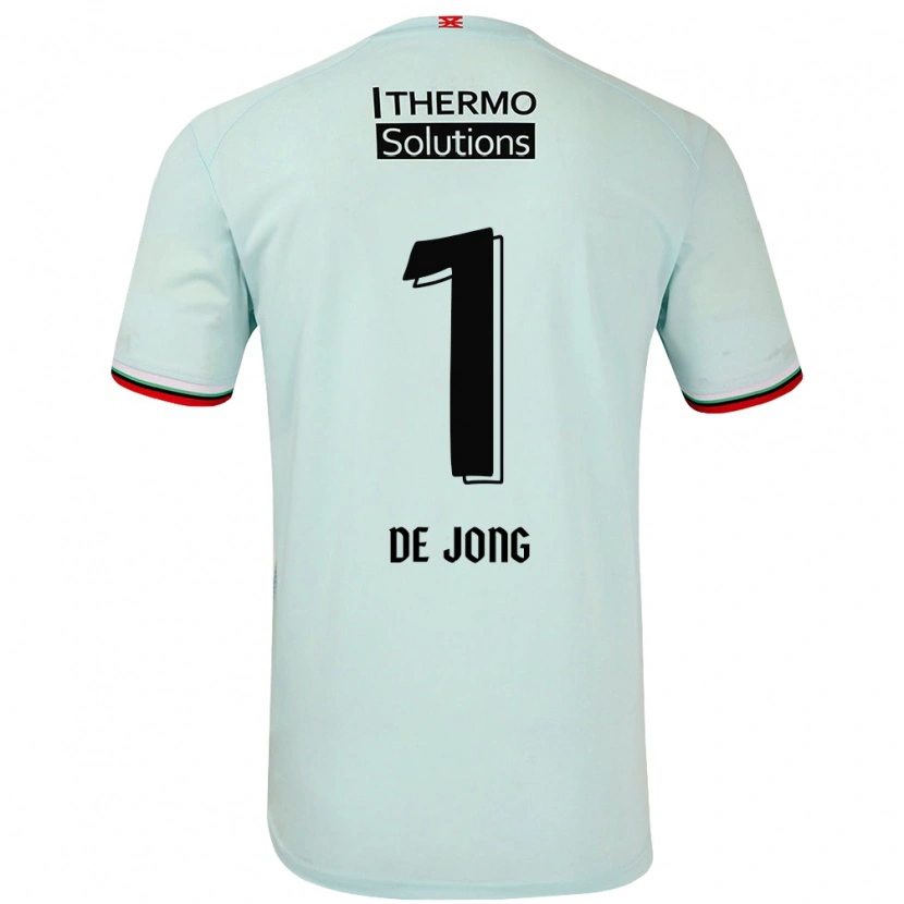 Danxen Uomo Maglia Daniëlle De Jong #1 Verde Chiaro Kit Gara Away 2024/25 Maglietta