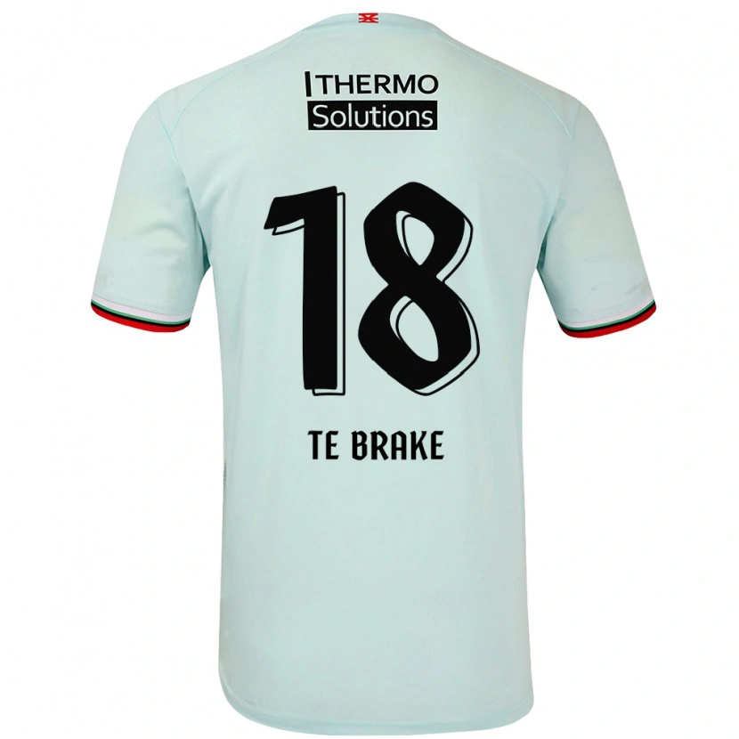 Danxen Uomo Maglia Sophie Te Brake #18 Verde Chiaro Kit Gara Away 2024/25 Maglietta