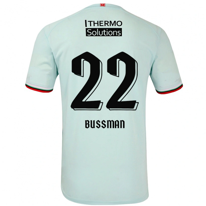 Danxen Uomo Maglia Fiene Bussman #22 Verde Chiaro Kit Gara Away 2024/25 Maglietta