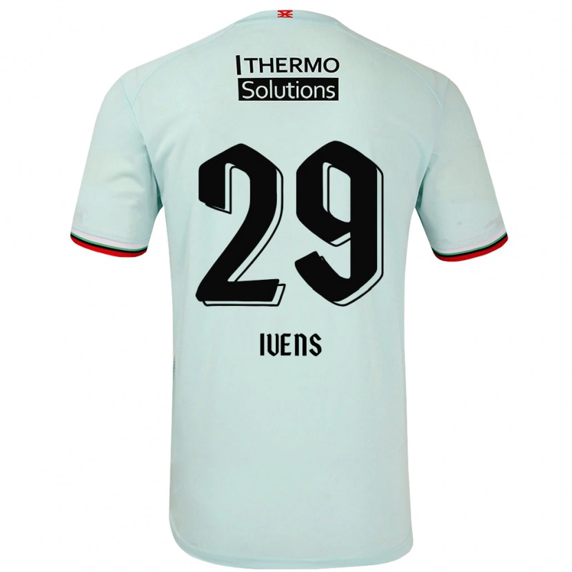Danxen Uomo Maglia Rose Ivens #29 Verde Chiaro Kit Gara Away 2024/25 Maglietta
