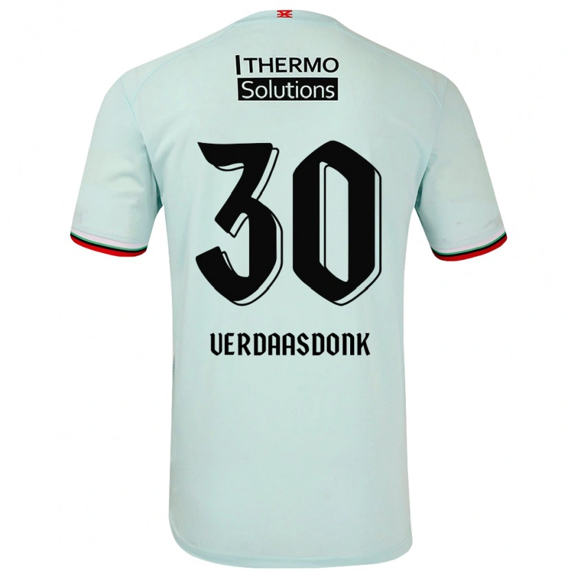 Danxen Uomo Maglia Suus Verdaasdonk #30 Verde Chiaro Kit Gara Away 2024/25 Maglietta