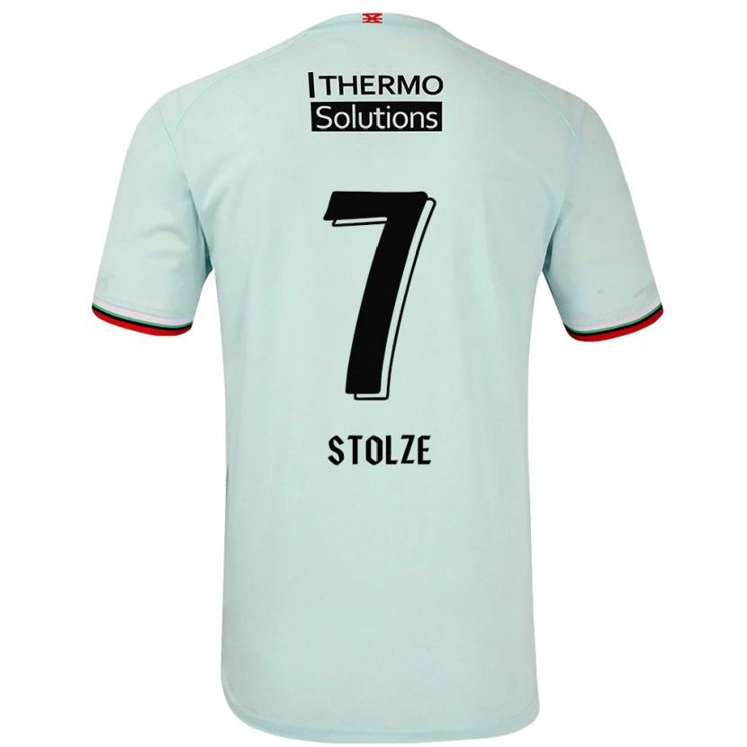 Danxen Uomo Maglia Anna-Lena Stolze #7 Verde Chiaro Kit Gara Away 2024/25 Maglietta