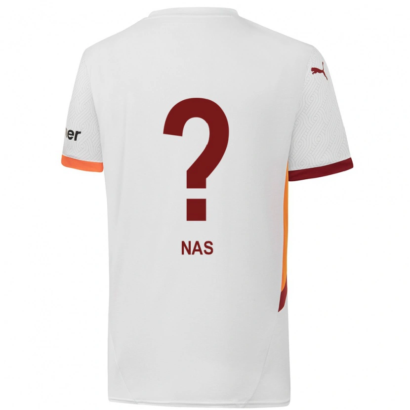 Danxen Uomo Maglia Siraçhan Nas #0 Bianco Giallo Rosso Kit Gara Away 2024/25 Maglietta