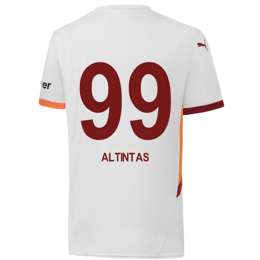 Danxen Uomo Maglia Benan Altıntaş #99 Bianco Giallo Rosso Kit Gara Away 2024/25 Maglietta