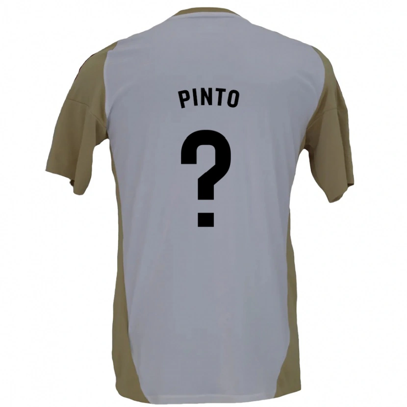 Danxen Uomo Maglia Yidne Pinto #0 Marrone Bianco Kit Gara Away 2024/25 Maglietta