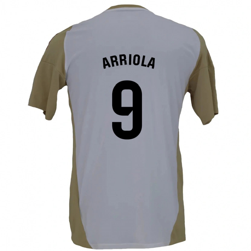 Danxen Uomo Maglia Marcos Arriola #9 Marrone Bianco Kit Gara Away 2024/25 Maglietta