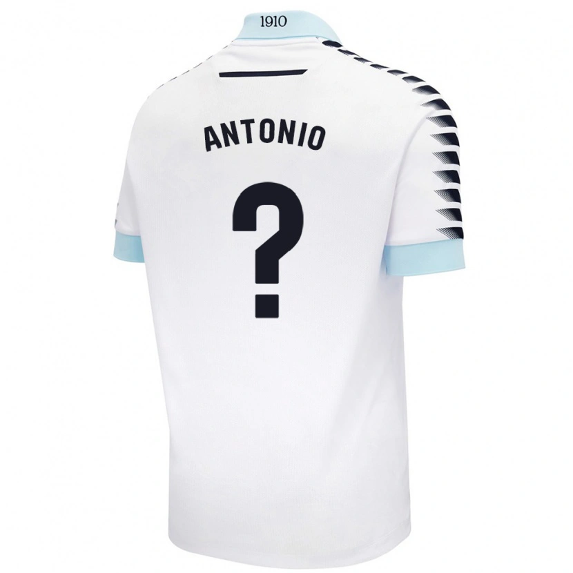 Danxen Uomo Maglia Antonio Rodríguez #0 Bianco Blu Kit Gara Away 2024/25 Maglietta