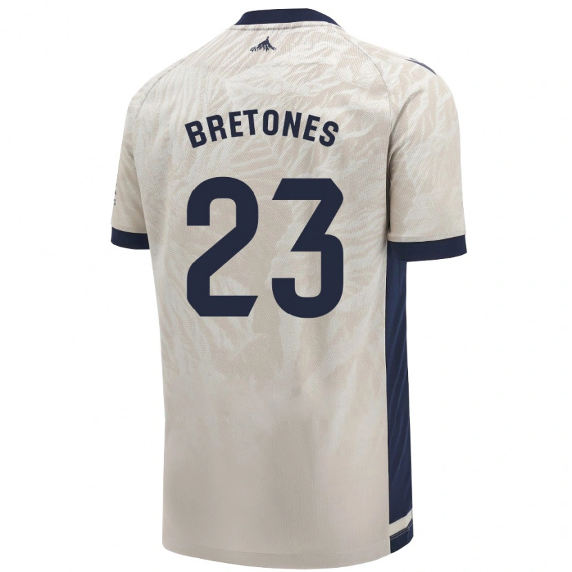 Danxen Uomo Maglia Abel Bretones #23 Grigio Chiaro Kit Gara Away 2024/25 Maglietta