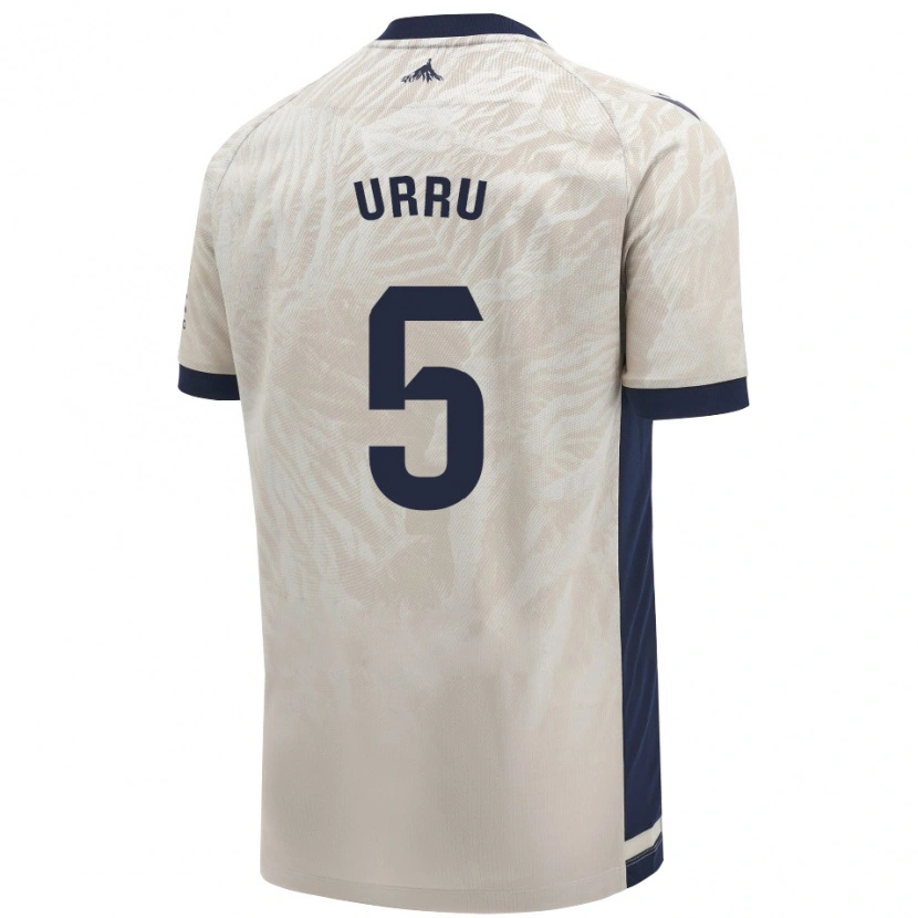 Danxen Uomo Maglia Irati Urruzola Bermúdez #5 Grigio Chiaro Kit Gara Away 2024/25 Maglietta