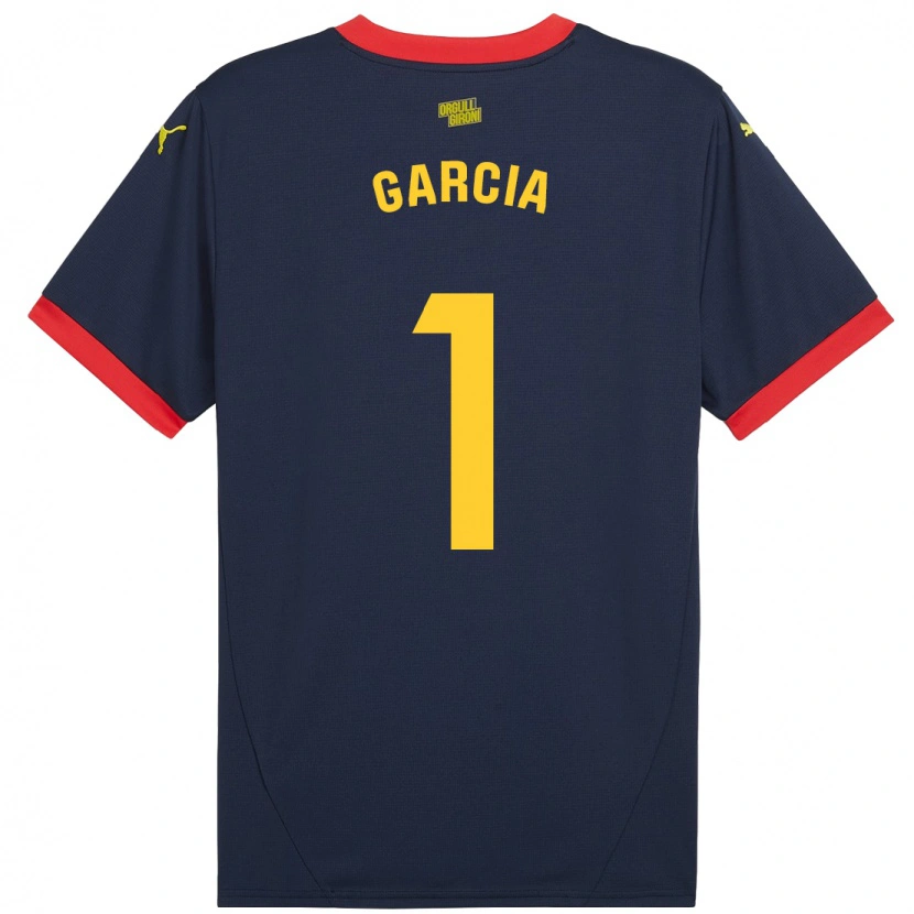 Danxen Uomo Maglia Lucas García #1 Rosso Navy Kit Gara Away 2024/25 Maglietta