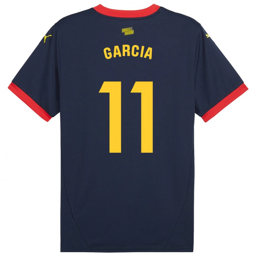 Danxen Uomo Maglia Jastin García #11 Rosso Navy Kit Gara Away 2024/25 Maglietta