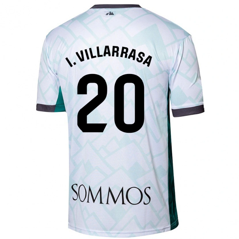 Danxen Uomo Maglia Ignasi Vilarrasa #20 Bianco Verde Kit Gara Away 2024/25 Maglietta