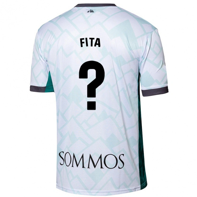 Danxen Uomo Maglia Álex Fita #0 Bianco Verde Kit Gara Away 2024/25 Maglietta