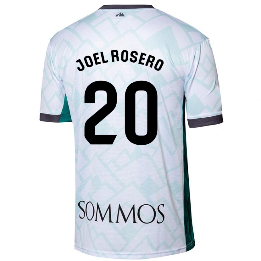 Danxen Uomo Maglia Alexis Joel Rosero #20 Bianco Verde Kit Gara Away 2024/25 Maglietta