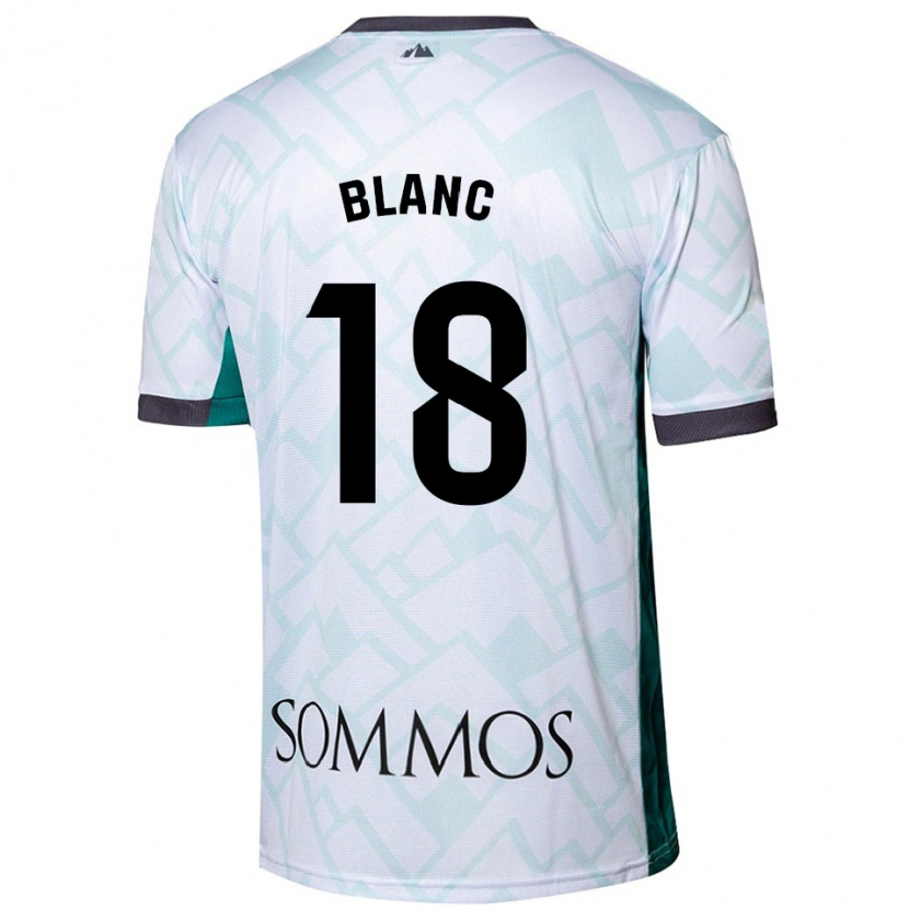 Danxen Uomo Maglia Laia Blanc #18 Bianco Verde Kit Gara Away 2024/25 Maglietta