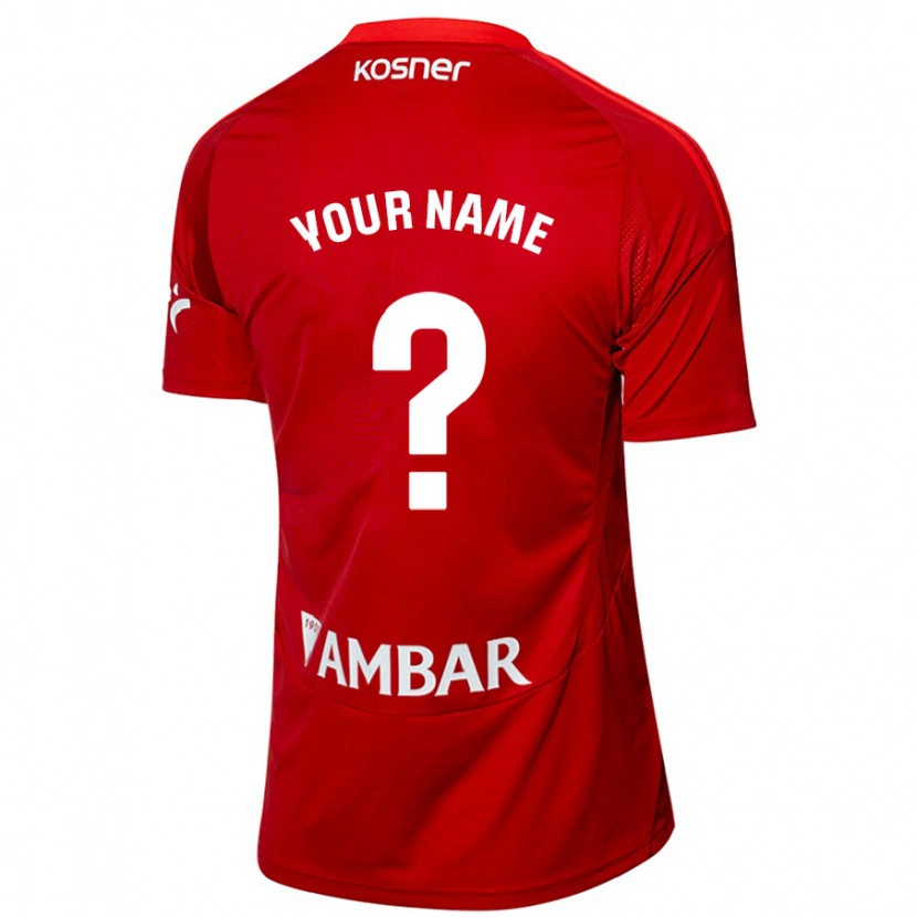 Danxen Uomo Maglia Il Tuo Nome #0 Bianco Blu Kit Gara Away 2024/25 Maglietta