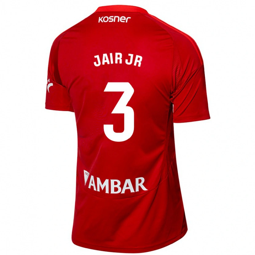 Danxen Uomo Maglia Jair Amador #3 Bianco Blu Kit Gara Away 2024/25 Maglietta