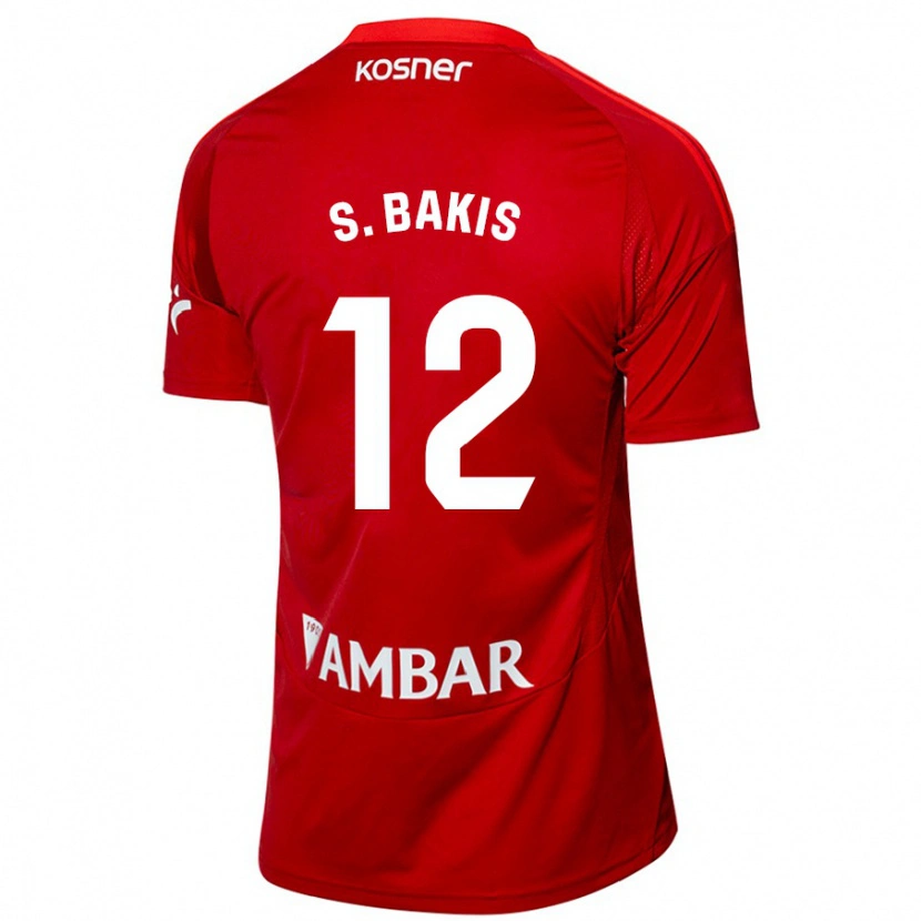 Danxen Uomo Maglia Sinan Bakış #12 Bianco Blu Kit Gara Away 2024/25 Maglietta